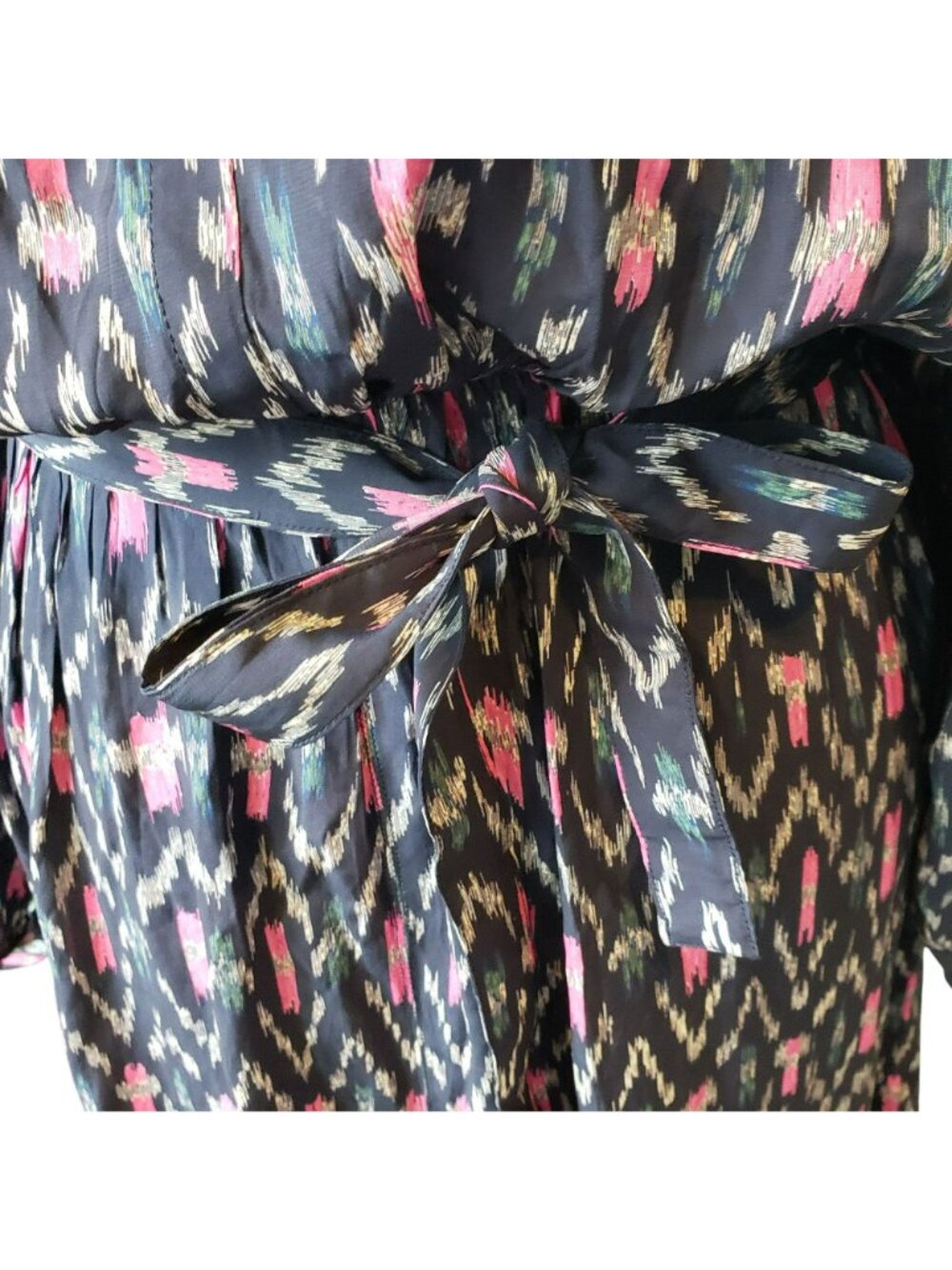 Isabel Marant Etoile $625 Long Sleeve Boho Print Midi Dress Romantic - Picture 6 of 14